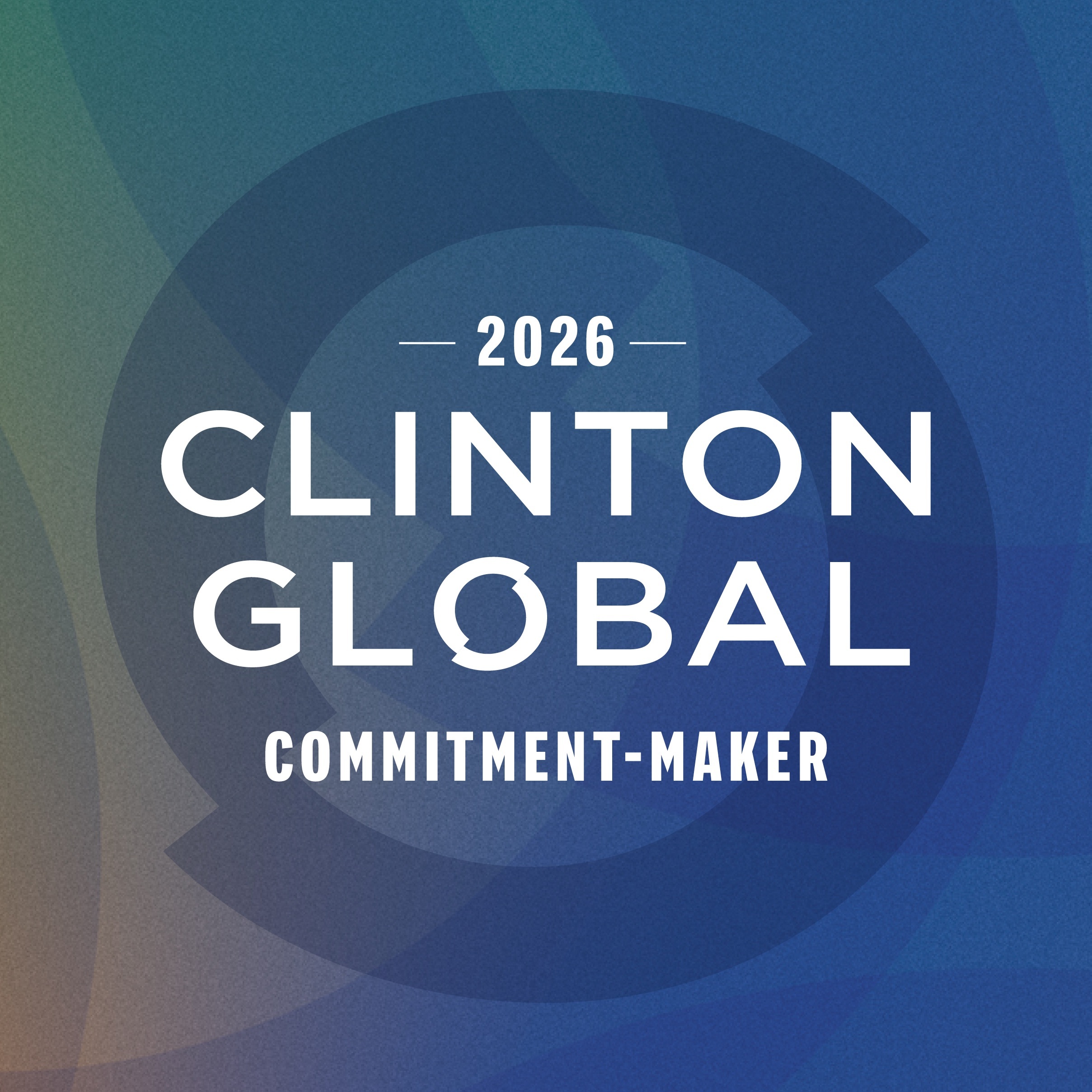 2026 Clinton Global Initiative Commitment-Maker seal